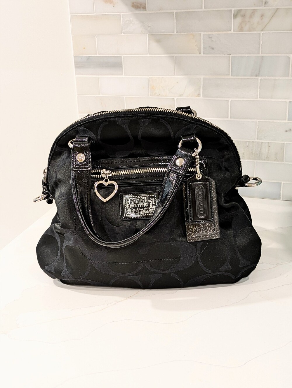 Coach Vintage Poppy Handbag - Black